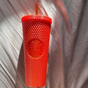 Starbucks Bold Red Textured Tumbler